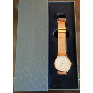 Eddie Borgo Watch Women 32mm Rose Gold Tone Round Dial NEW IN BOX